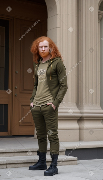 Kenyan adult male with  ginger hair