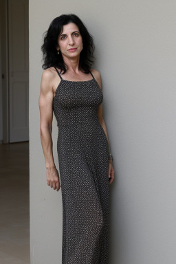 Israeli middle-aged female with  black hair