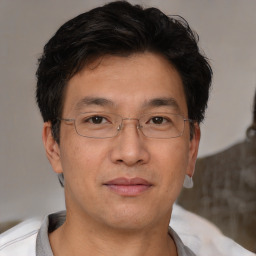Neutral white adult male with short  brown hair and brown eyes