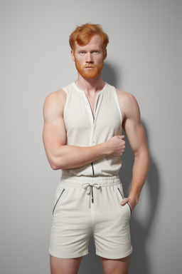 Swedish adult male with  ginger hair