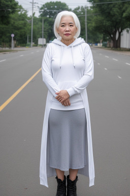 Vietnamese 45 years female with  white hair