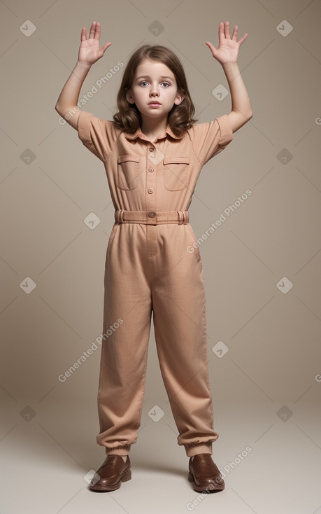 Child female with  brown hair