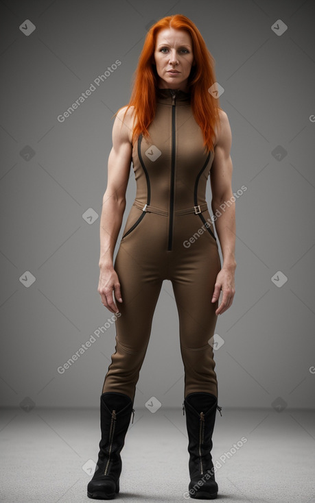 Ukrainian 45 years female with  ginger hair