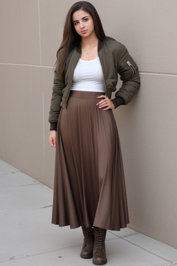 Tunisian young adult female with  brown hair