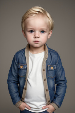 Czech infant boy with  blonde hair