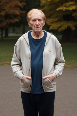 Caucasian elderly male with  ginger hair