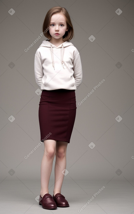 Child girl with  brown hair