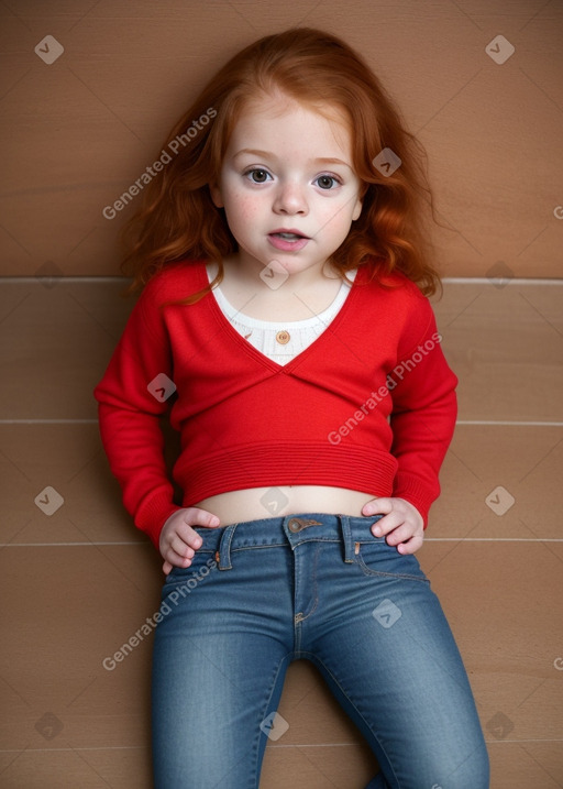 Puerto rican infant girl with  ginger hair