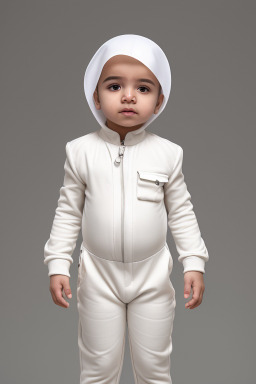 Qatari infant boy with  white hair