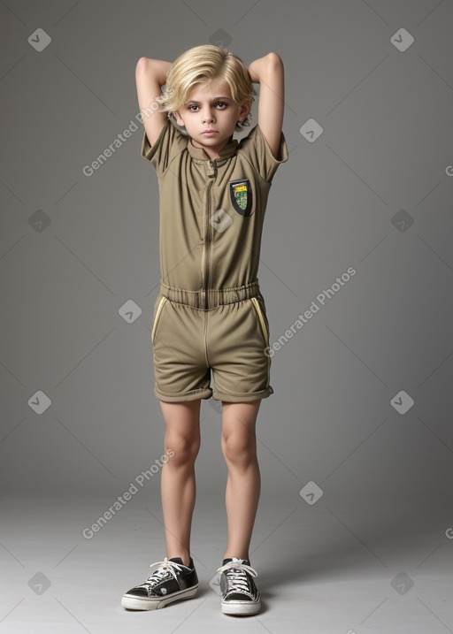 Iraqi child boy with  blonde hair