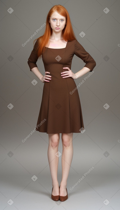 Russian adult female with  ginger hair