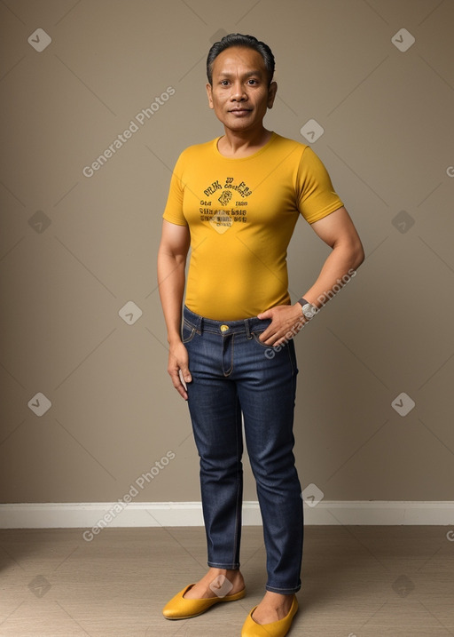 Nepalese 45 years male with  ginger hair