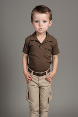 Zambian infant boy with  brown hair