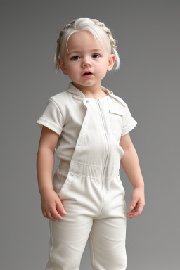 Swiss infant boy with  white hair