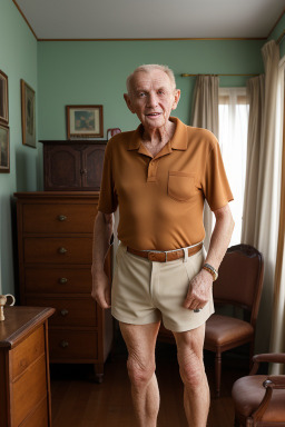 Albanian elderly male with  ginger hair