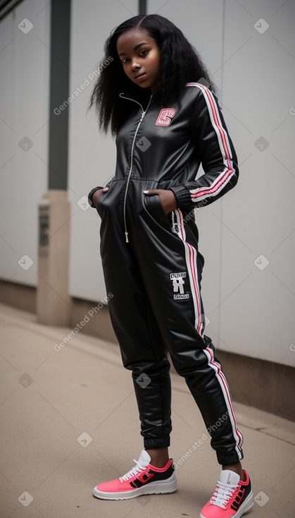 Togolese teenager girl with  black hair