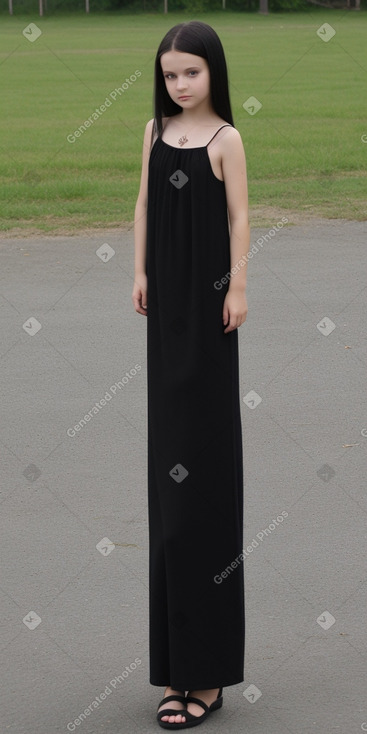 Latvian child female with  black hair