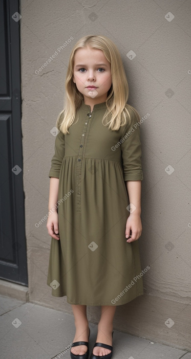 Dutch child female with  blonde hair