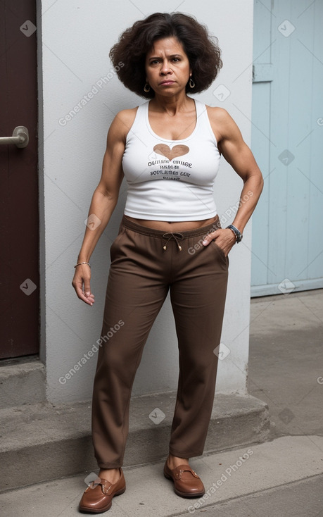 Honduran middle-aged female with  brown hair