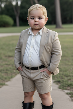 Hispanic infant boy with  blonde hair