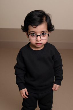 Jordanian infant boy with  black hair