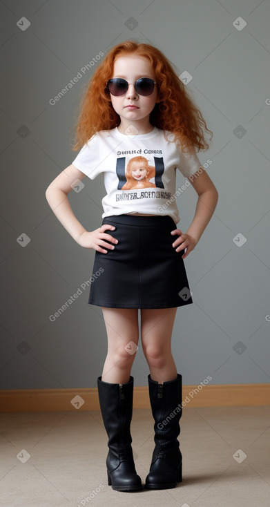 Romanian infant girl with  ginger hair