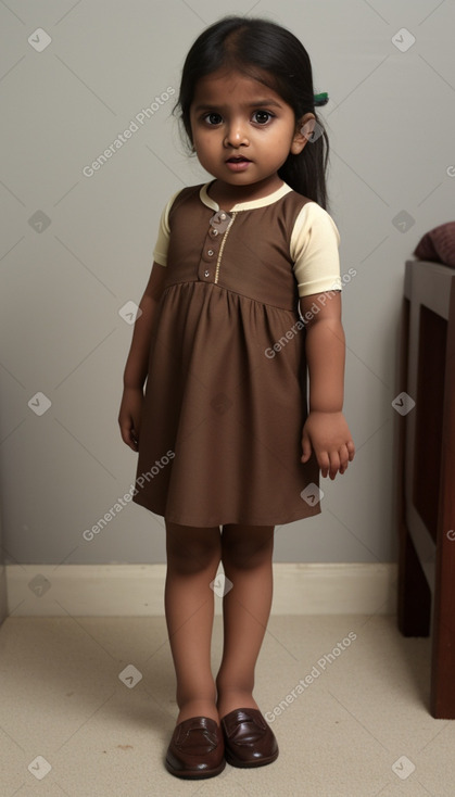 Bangladeshi infant girl with  brown hair