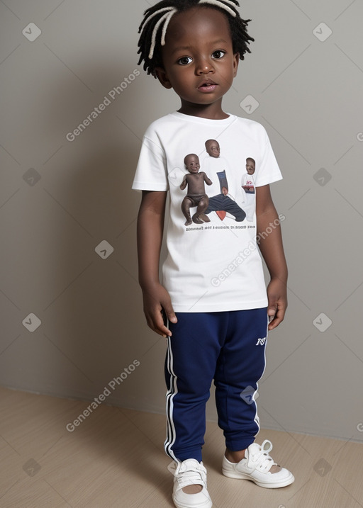 Senegalese infant boy with  white hair