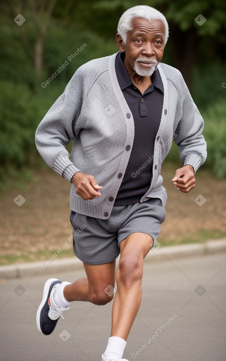 Zambian elderly male with  gray hair