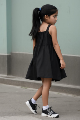 Guatemalan child girl with  black hair