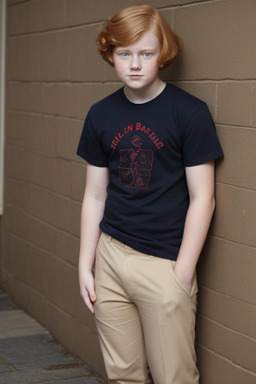 British teenager boy with  ginger hair