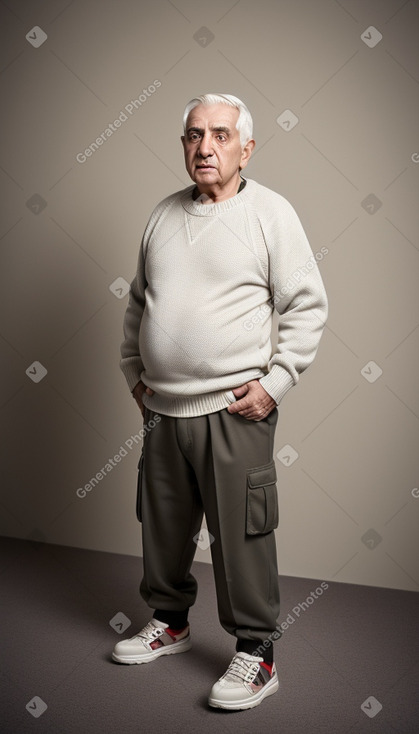 Armenian elderly male with  white hair