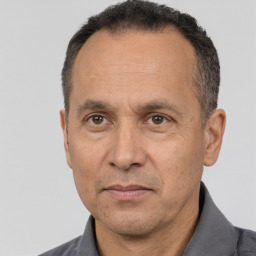 Neutral white adult male with short  brown hair and brown eyes