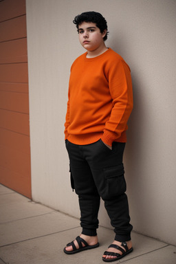 Uruguayan teenager boy with  black hair