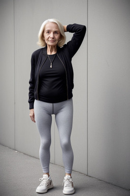 French elderly female with  blonde hair