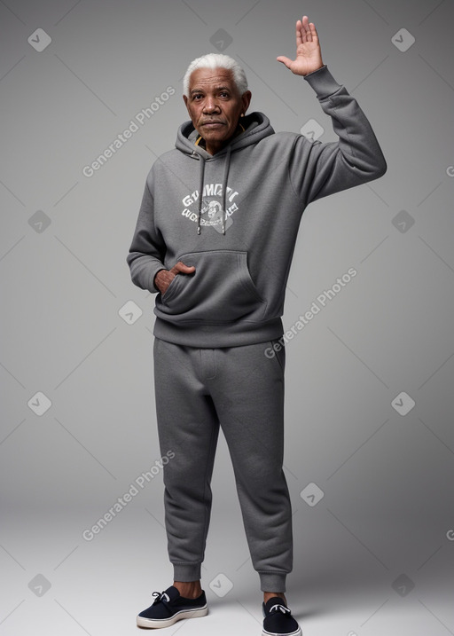 Jamaican elderly male with  gray hair