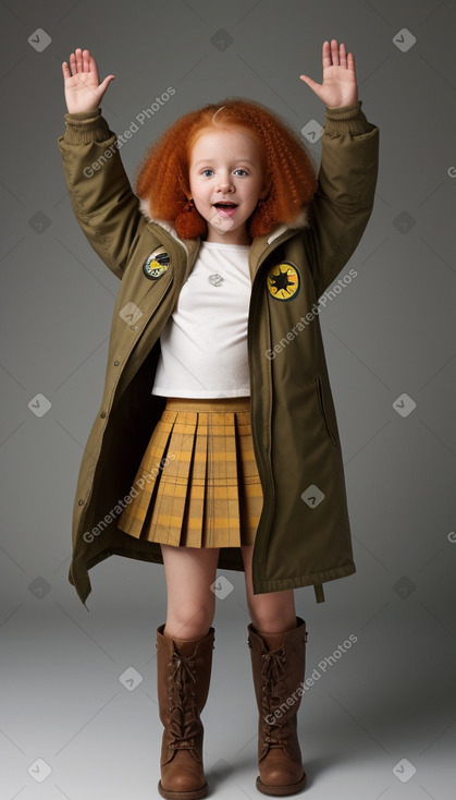 Jamaican infant girl with  ginger hair