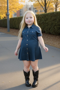 Canadian child girl with  blonde hair