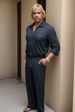 Cuban middle-aged male with  blonde hair