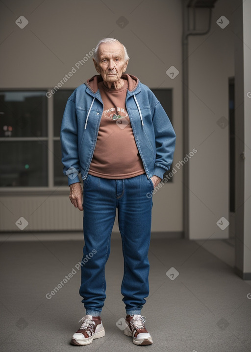 Latvian elderly male with  brown hair