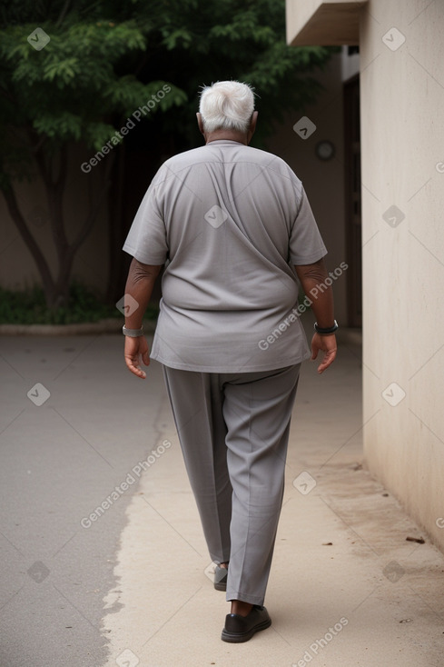 Malian elderly male with  gray hair