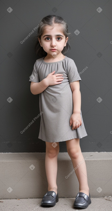 Armenian infant girl with  gray hair