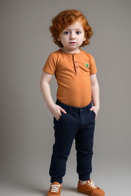 Iranian infant boy with  ginger hair