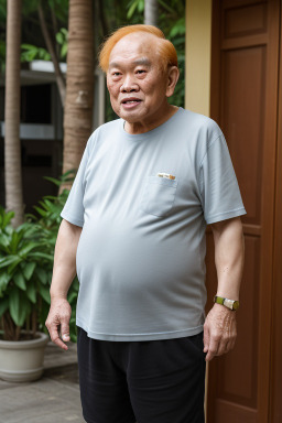 Singaporean elderly male with  ginger hair