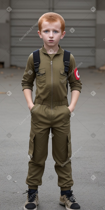 Turkish child boy with  ginger hair