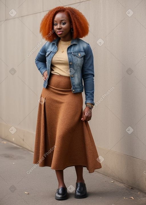 Ghanaian adult female with  ginger hair