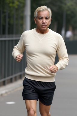 Colombian middle-aged male with  blonde hair