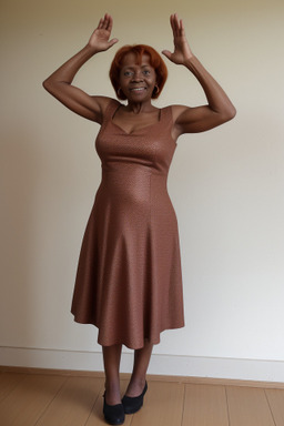 Zambian elderly female with  ginger hair