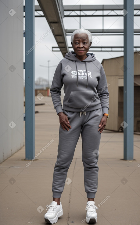 Ghanaian elderly female with  gray hair