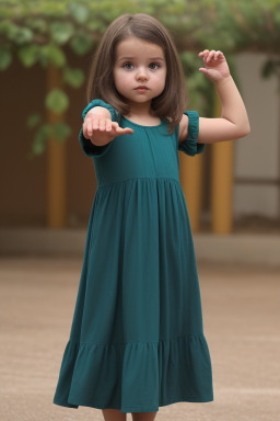 Spanish infant girl with  brown hair